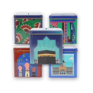5 sadaqah box date tins