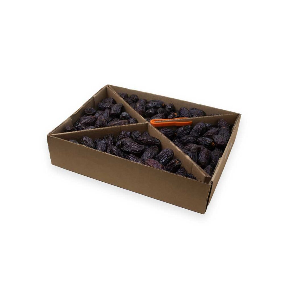 Medjool dates inside box